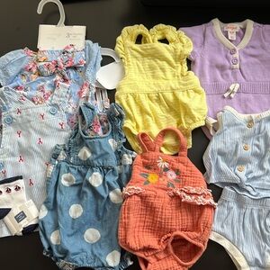 Lot of NEWBORN summer baby clothes